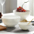 德国品质唐山家用套装餐具饭碗米饭碗陶瓷碗白色面碗新款 4英寸奥碗10个装