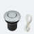 厨房食物垃圾处理器空气开关粉碎机气动压力防水按钮按摩浴缸配件 镜面32mm黑管1.5米（送防水帽)