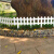 德威狮 户外花园草坪防腐木栏杆护栏围栏室外栅栏木篱笆院子装饰隔断 白色 60.20.30厘米 (板厚9mm) 单位：件