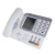 SA20录音电话机TF卡SD电脑来电显示强制自动答录 G076典雅白录音1100小时带名片簿