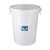 加厚大号储水桶级蓄水桶储水用发酵桶腌菜酿酒塑料大白桶 加厚白色100升无盖装水165斤