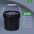 批发化工桶塑料桶包装桶黑色避光桶pp桶试剂瓶方桶避光塑料罐 6L黑色桶