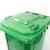 海斯迪克 HZL-96 户外垃圾桶 大号加厚环卫物业小区室外环保分类塑料带盖医疗垃圾桶箱 绿色240L(带轮款)