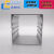 正方形铝合金外壳铝型材盒子铝盒长方形壳体氧化开孔丝印打标打样 42*42*长80白色