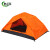 野丛林 橙色色双人自动帐篷 双层挡雨单人速开户外钓鱼野营帐篷