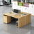 建曼电脑办公桌简约现代老式单人办公室桌椅组合1.2米带抽屉老板桌子 1.2米桌子(颜色备注)+主机托