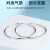 诗筠（SHIJUN）耳圈金色简约38妇女大圈耳环气质925银针女光面韩版气质小众夸张 银色直径50mm