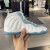 耐克（NIKE）【现货】NIKE 耐克 Foamposite GS哈达威 万圣节喷复古篮球鞋 DM1090-400 浅蓝 36.5