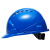埠帝安全帽工地施工建筑工程领导加厚印字ABS劳保夏季透气安全帽国标 国标V型abs一指键（蓝色）
