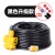 牛筋电线防水电缆线2芯户外防冻电源软线2.5平方插头带线 黑色2芯2.5平方5米