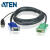 ATEN 宏正 2L-5203U 工业用3米USB接口切換器线缆 提供HDB及USB信号接口(电脑端) 三合一(鼠标/键盘/显 示)SPHD信号接口(KVM切換器端)