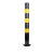 冰禹 BGA-532 道路防撞防护柱钢管警示柱铁立柱 75cm黑黄双耳直杆