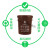 适用上海垃圾分类垃圾桶大号干垃圾湿垃圾户外圆形咖啡色棕色厨房物业 蓝色60升有盖可回收