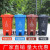 橙央 户外垃圾桶垃圾分类垃圾桶大号加厚商用塑料垃圾箱环卫室外 120L脚踏挂车+轮+盖颜色下单备