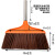 扫把室内单个耐用软毛笤帚不锈钢长杆扫地扫把加大号扫帚 海棠硬毛开绒配不锈钢杆
