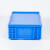 知旦 EU物流箱 外径:600*400*175mm物流运输箱仓库整理箱塑料胶筐物料箱 EU-600175P 蓝色平盖