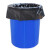 益美得 LJD7930 商用大号垃圾袋物业环卫平口塑料袋黑色 70*90cm（50只3丝）