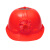 佳护太阳能风扇安全帽带风扇遮阳头帽领导透气防砸头盔工地防晒神器 风扇帽-红色(普通款)