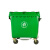 星工（XINGGONG）1100L升塑料垃圾桶 大号户外环垃圾车手推清洁车移动垃圾箱