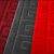 海斯迪克 HK-607 拉绒压花防滑地毯 PVC橡胶地垫 红色2m宽*15m（整卷）