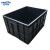金诗洛 K6078 防静电周转箱黑色塑料收纳箱ESD电子零件元件盒物料胶框 545*420*150