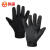 鸣固 保暖手套 冬季加绒可露趾手套 黑色加绒款 MG-SB-8743-0