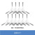适配扫拖机器人1S/2S配件抹布清洁液滚边刷滤芯尘袋 边刷10个