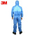 3M4532+蓝色防护服 带帽连体防护服 有限次使用  防尘服 XL