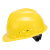 畅胜 带透气孔建筑工地头盔工程安全帽国标企业定制 黄色京东闪送 一顶