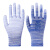掌涂指尼龙塑胶劳保手套耐磨防滑透气灵活 蓝色涂掌手套（12双） S