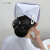 雨妃 护士专用发夹女白色一字夹BB夹刘海边夹对夹护士帽固定夹子饰品 护士夹-黑色6只装(加宽)