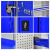 COFLYEE重型工具柜五金储物柜挂板抽屉式加厚收纳柜工厂车间维修零件盒定制 全蓝(内四层板)1.2厚