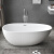 帕力美亚克力民宿酒店网红浴缸独立式家用小户型鹅蛋水滴型一体式浴盆 空缸 3m