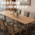 柏家信实木日式折叠多人餐桌现代简约超长书桌餐桌两用原木风香柏木家具 浅茶色
