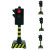 红绿灯玩具发声亮灯语音儿童玩具信号交通标志指示牌教具 12cm亮灯语音播报 标配
