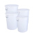 豫选工品  塑料水桶加厚户外储水桶 大号装米面圆形消毒桶 大容量带盖清洁桶 100L白色带盖