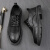 回力瑞夏季男鞋2024年新款英伦风商务正装休闲皮鞋男士结婚新郎增高潮鞋 升级款黑色 42 标准运动码
