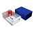 谋福 9544加厚组合式塑料零件柜 抽屉式元件盒积木式物料盒 五金盒子 （F4蓝壳款 290*180*110mm）