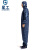 星工（XINGGONG）防静电服连体工作防护服 洁净服 防尘服无尘服带帽喷漆可定制 藏青色 L码
