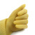 南洋手套加厚加长天骄牛筋乳胶防水橡胶劳保防护厨房家务卫生手套 45cm米色 5双 L大码
