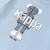 Kappa Kids男童长袖t恤休闲百搭纯棉女童上衣儿童套头衫 浅蓝 120