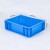 知旦 EU物流箱 外径:400*297*120mm工业胶箱周转箱物流箱五金零件物料收纳盒 EU-400120 蓝色无盖