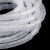 冰禹 PE塑料缠绕管 电线线束保护带绕线管 白色30mm*2米 BYH-288