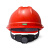梅思安PE豪华型安全帽超爱戴帽衬红色针织吸汗带D型下颏带1顶 可印字