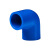 联塑（LESSO）90°弯头(PVC-U给水配件)蓝色 dn110