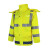 阿力牛  ASF59 安全警示雨衣 户外骑行徒步防汛防暴雨雨披 荧光黄上衣 2XL 
