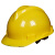 安全帽工地透气国标加厚头盔施工建筑工程电力防护帽男士定制LOGO 标准V型透气黄色
