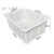 加厚牛筋水箱塑料水箱长方形大容量水产养殖箱养鱼箱牛筋盆储水桶 K350L盆