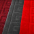 海斯迪克 HK-607 拉绒压花防滑地毯 红色1.6m宽*15m