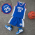 彩吉拉夏季儿童新款中大童篮球服套装运动速干背心透气运动服 原版25号蓝色 XL(身高150cm-160cm)